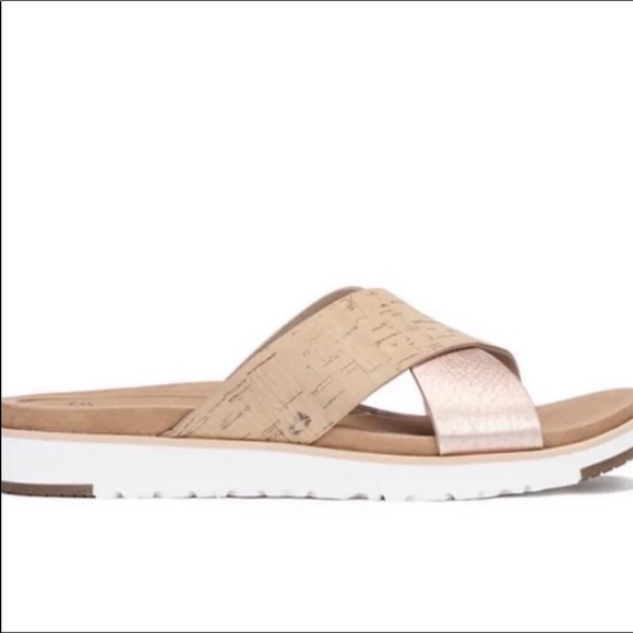 ugg rose gold sandals